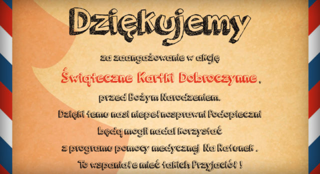 ŚWIĄTECZNE KARTKI DOBROCZYNNE