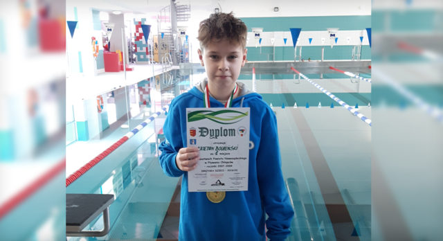 Kajetan Bocheński mistrzem powiatu nowosądeckiego w pływaniu