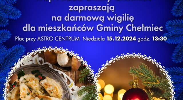 Serdecznie zapraszamy na Wigilię dla Mieszkańców! 🎄